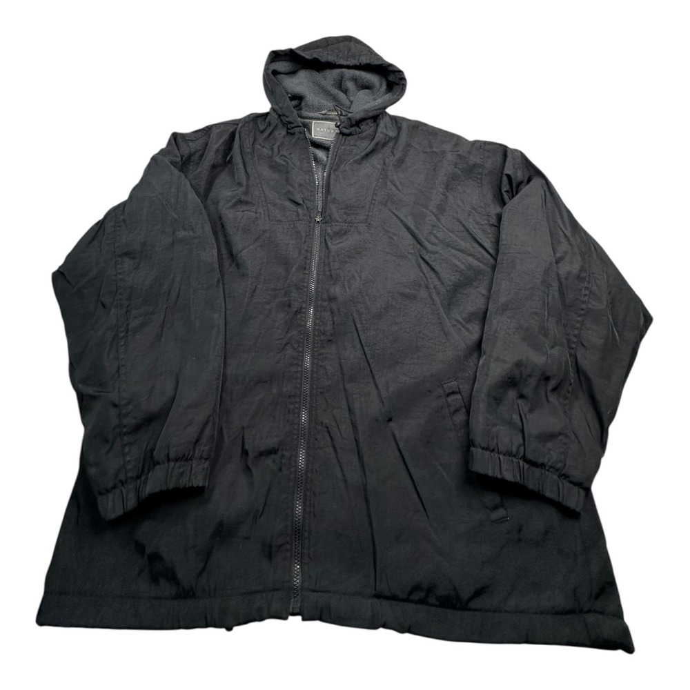 NATURAL LIFE Mens‎ Black Hooded Full Zip Lined Jacket XL